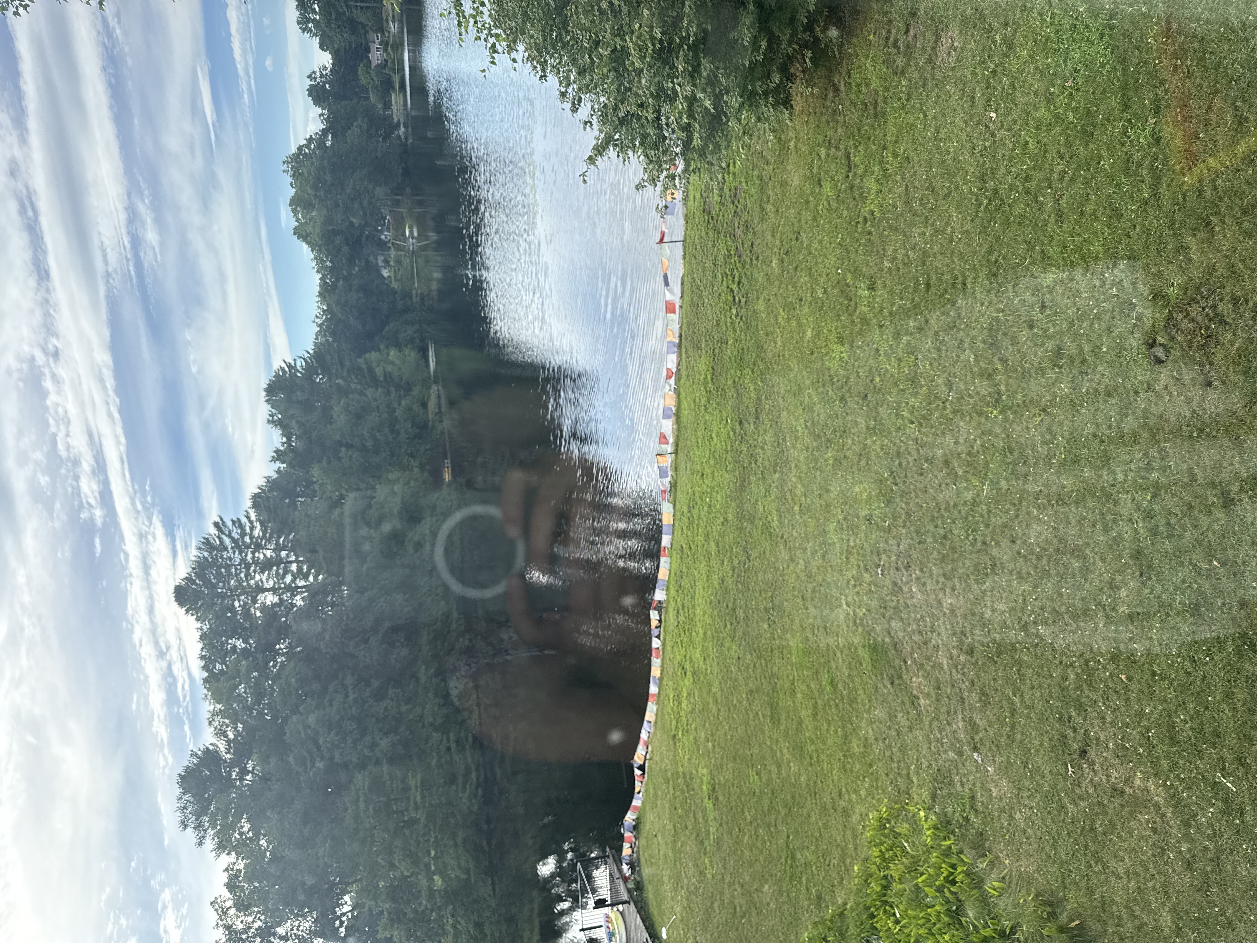 At lake house